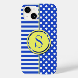 Royal Blue Polka dots och Rand-Monogram ST-aylor