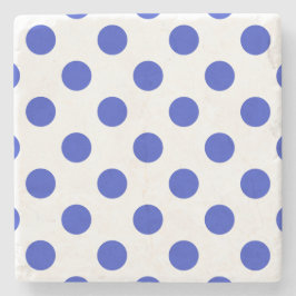 Royal blue polka dots stenunderlägg