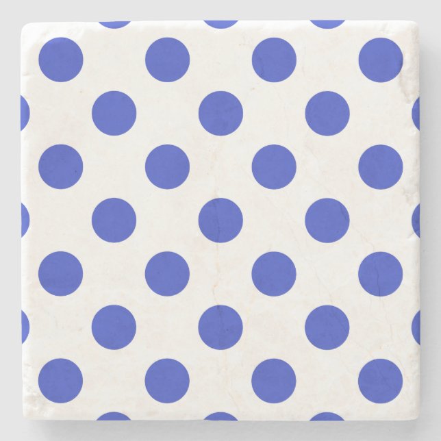 Royal blue polka dots stenunderlägg (Framsidan)