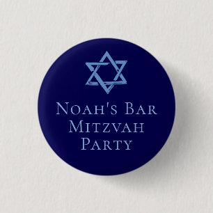 Royal Blue Pub Mitzvah Party David-stjärnan Knapp
