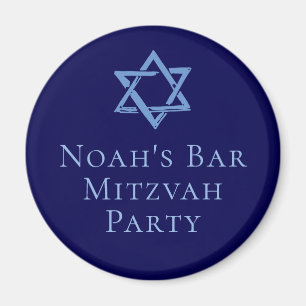 Royal Blue Pub Mitzvah Party David-stjärnan Magnet