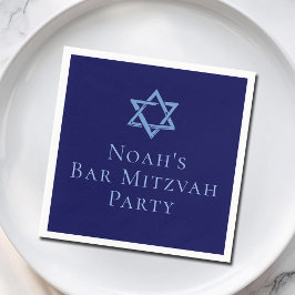 Royal Blue Pub Mitzvah Party David-stjärnan Pappersservett