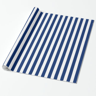 Royal Blue Rand Mönster Presentpapper