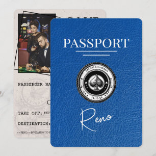 Royal Blue Reno Passport Spara datum Datumet
