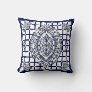 Royal Blue Reversible Dekorativ kudde