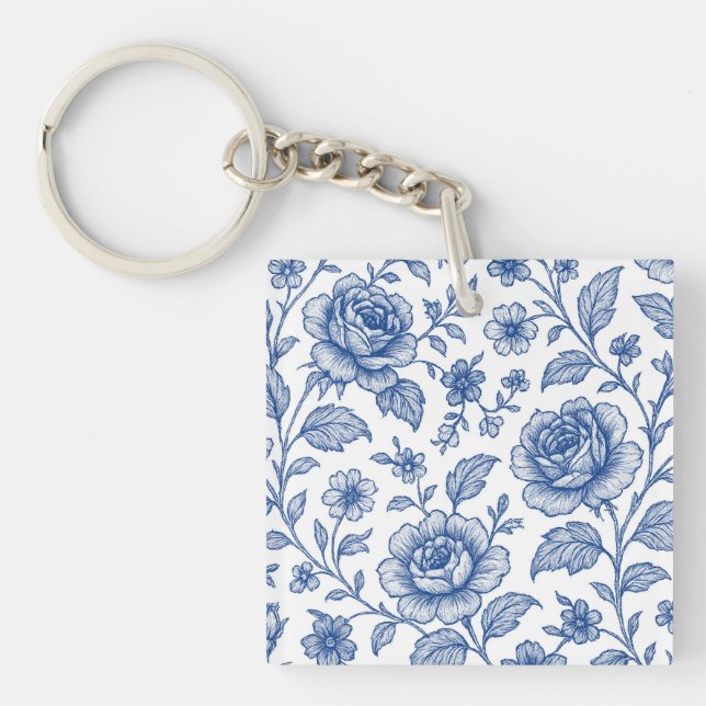 Royal Blue Ro Blommönster (Framsidan)