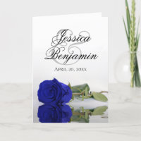 Royal Blue Ro Elegant Romantic Photo Bröllop