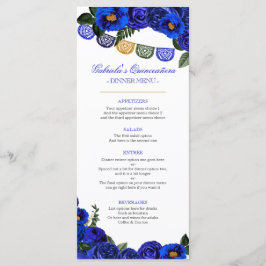 Royal Blue Ro Rustic Western Charra Party Meny