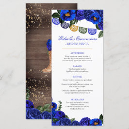Royal Blue Ro Rustic Western Charra Party Meny