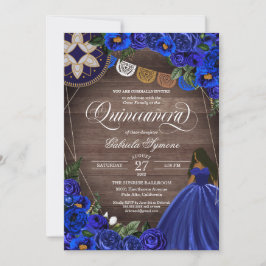 Royal Blue Ro Western Charro Quinceanera Dress  Inbjudningar