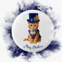 Royal Blue Rose Kitten God Jul Knapp