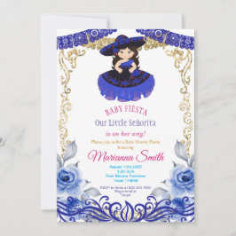 Royal Blue Roses Mexikansk Fiesta Barnkalas  Inbjudningar