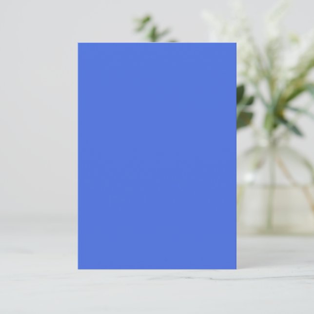 Royal Blue RSVP-kortmall – Anpassningsbar OSA Kort (Stående Fram)