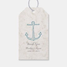 Royal Blue Rustic Anchor Bröllop
