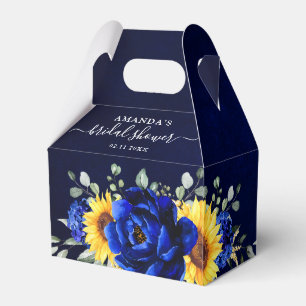 Royal Blue Rustic Solros Modern Möhippa F Presentaskar