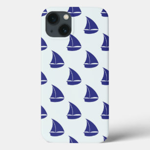 Royal Blue Sailboat Mönster
