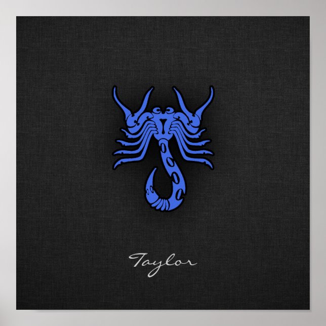 Royal Blue Scorpio Poster (Framsidan)