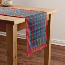 Royal Blue Scottish Tartan, red & other rand