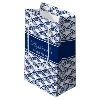 Royal Blue Seigaiha Mönster Möhippa