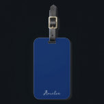 Royal Blue Solid Färg Bagagebricka<br><div class="desc">Royal Blue Solid Färg Modern Färg.</div>