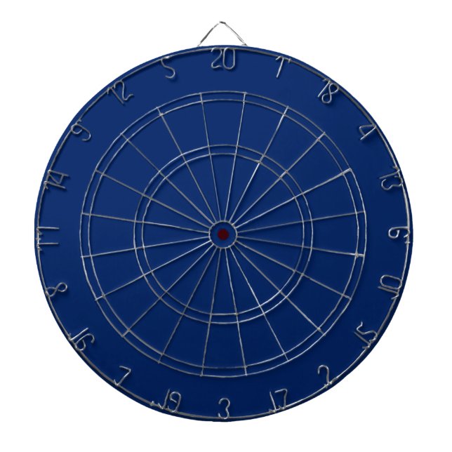 Royal Blue Solid Färg Darttavla (Framsidan)
