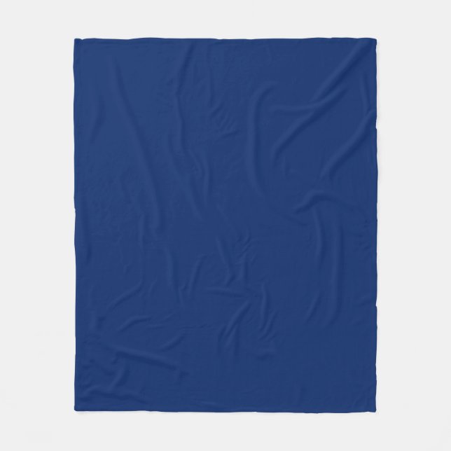 Royal Blue Solid Färg Fleecefilt (Framsidan)