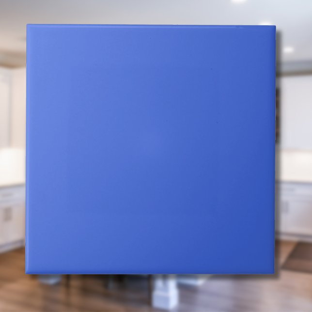 Royal Blue Solid Färg | Klassisk | ELEGANT Kakelplatta (Skapare uppladdad)