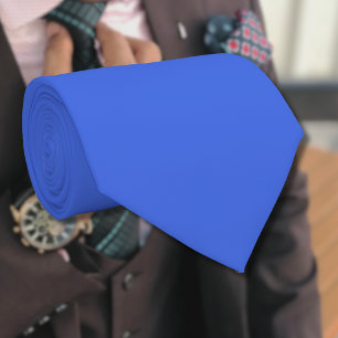 Royal Blue Solid Färg Klassisk ELEGANT Slips