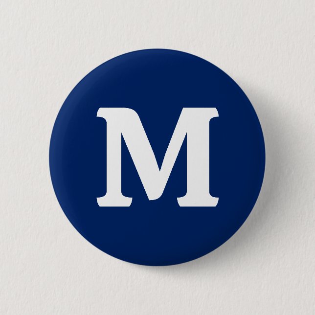 Royal Blue Solid Färg Knapp (Framsida)
