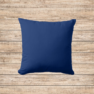 Royal Blue Solid Färg Kudde
