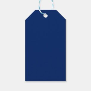 Royal Blue Solid Färg Presentetikett