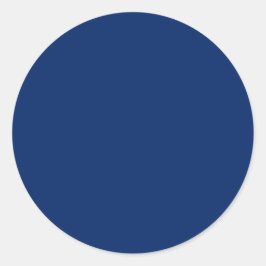 Royal Blue Solid Färg Runt Klistermärke