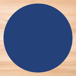 Royal Blue Solid Färg Underlägg Papper Rund