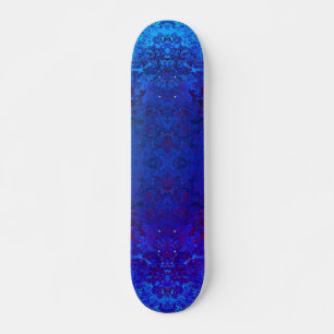 Royal Blue Teal Gemstone Mini Skateboard Bräda 18,5 Cm