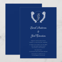 Royal Blue Vintage Monogram Classic