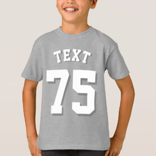 Royal Blue & White Kids   Idrottsdesign T-shirt