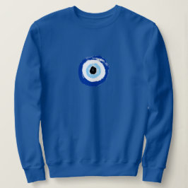 Royal Blue Women's Sweatshirt w/ Evil Öga Image T Shirt