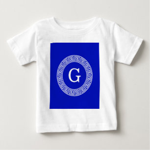 Royal Blue WT Grekiska Nyckel Rnd Ram - första Mon Tee