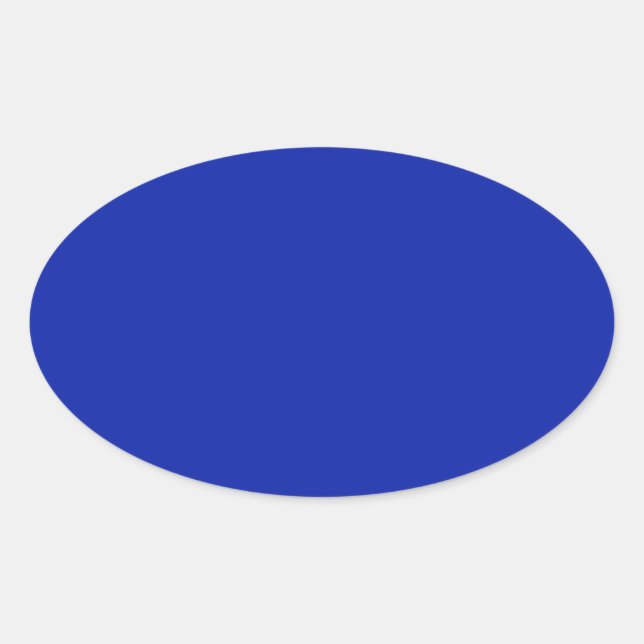 Royal    BlueOval-etikett Ovalt Klistermärke (Framsida)
