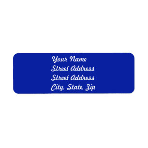 Royal BlueReturn Adress-etikett Returadress Etikett
