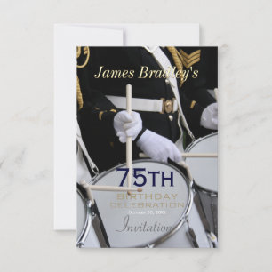 Royal British Band 75:e Birthday Firation Inbjudningar
