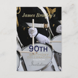 Royal British Band 90:e Birthday Firation Inbjudningar