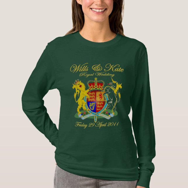 Royal Bröllop 2011 Begränsad Edition minneshögtid Tee Shirt (Framsida)
