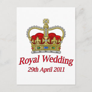 Royal Bröllop 29 april 2011 Vykort