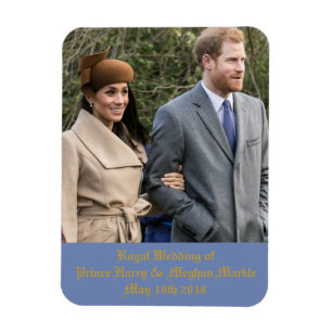 Royal Bröllop av prins Harry & Meghan Markle Magnet