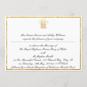 Royal Bröllop-bevakningspartiets inbjudan London