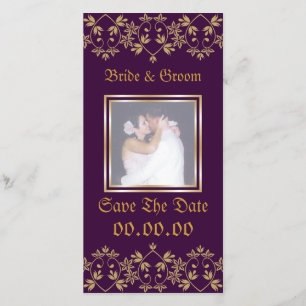 Royal Bröllop-fotokort Spara Datumet