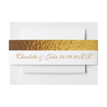 Royal Bröllop Golden Shiny Belly Band