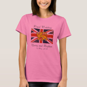 Royal Bröllop Harry & Meghan T-Shirt (Rosa)