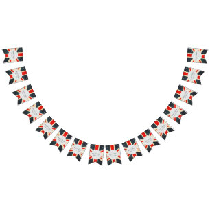 Royal Bröllop Harry och Meghan Bunting Banner Vimplar